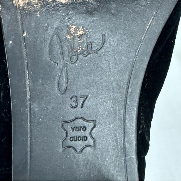 Joie Women’s size 3 7/ 7 Fenella Black Velvet Ankle Boots Booties - Picture 15 of 17